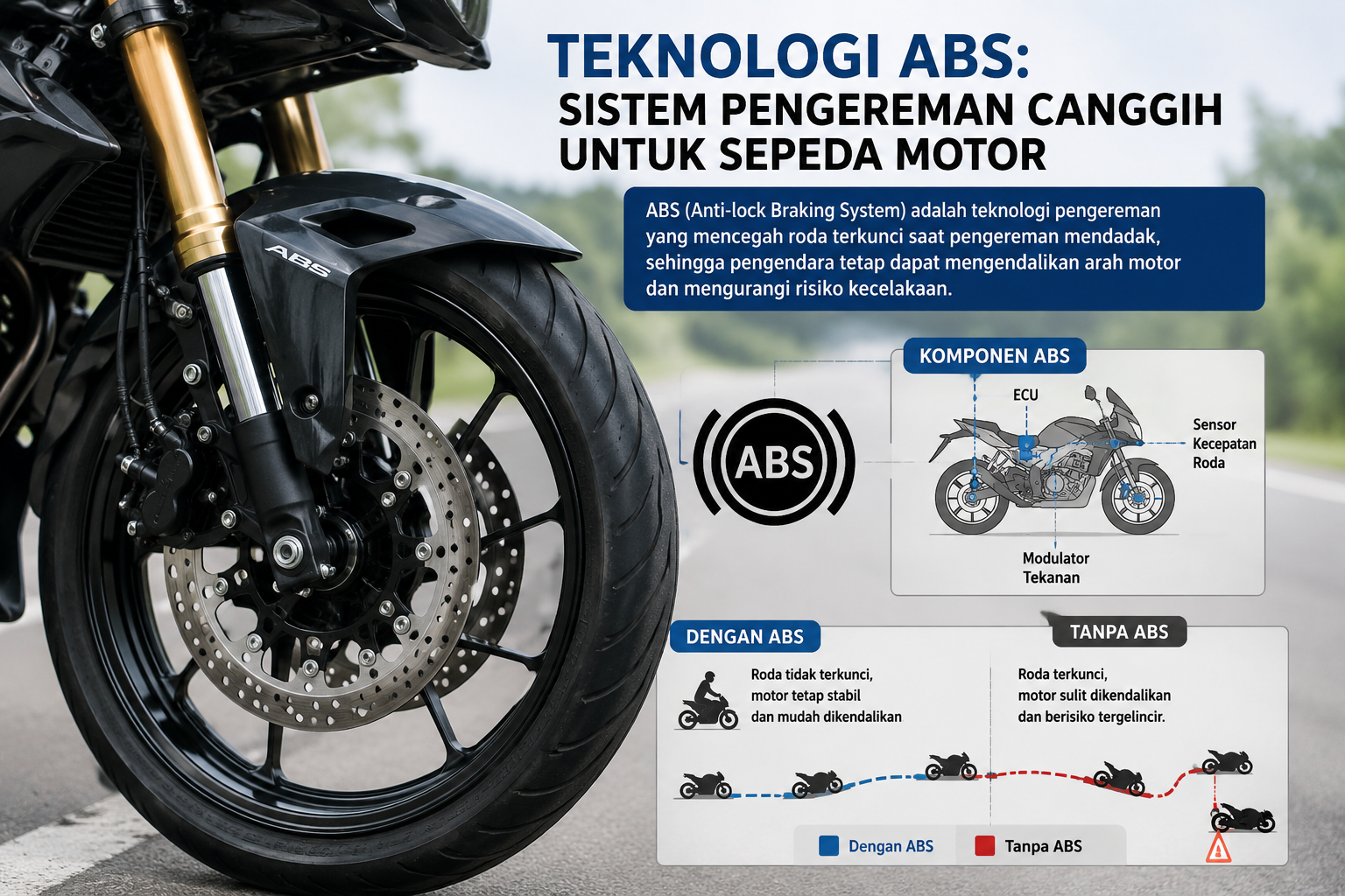 Teknologi ABS: Sistem Pengereman Canggih untuk Sepeda Motor